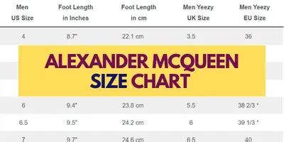 alexander mcqueen maat in nike|Alexander McQueen shoes size chart.